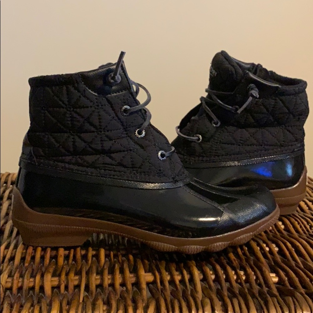 Sperry Black Duckboots size 7.5